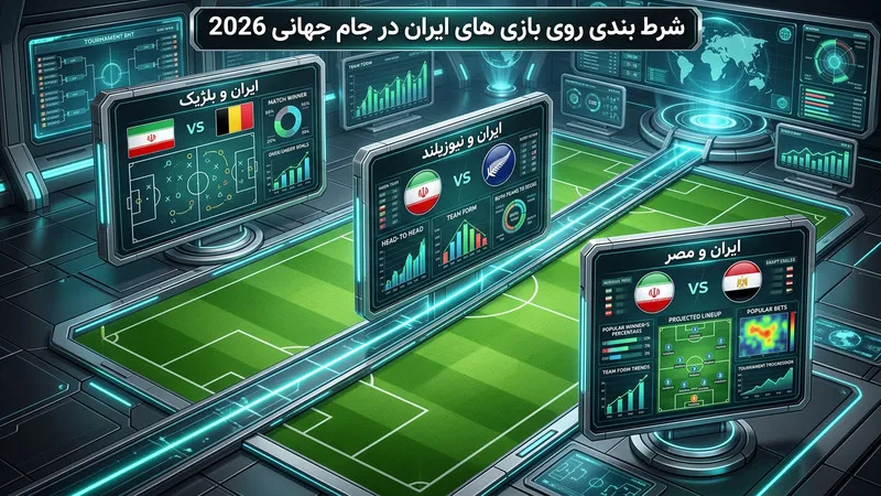 شرط بندی روی بازی های ایران در جام جهانی 2026